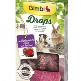 Лакомство за гризачи GIMBI DROPS WITH BEETROOT  50гр. с цвекло